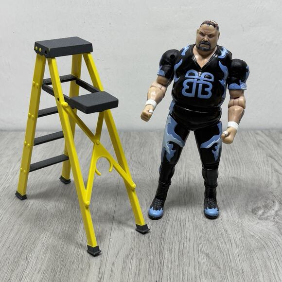 Bam Bam Bigelow ToyBiz WCW Bruisers Wrestling Figure with Ladder 1999 WWE WWF - Picture 1 of 9